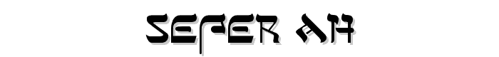 Sefer AH font